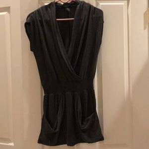 Short-sleeve Dress with Pockets